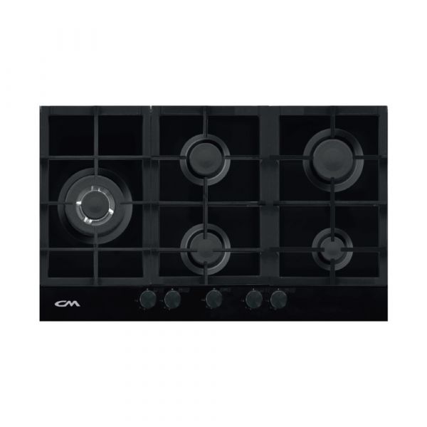 CM Moon Nero 90 Gas On Glass Hob