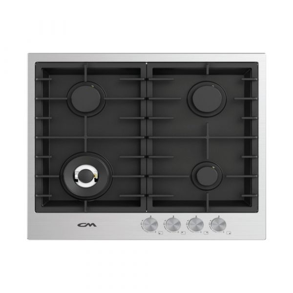 CM Twin 60 4B Inox Gas Hob 1mm Edge 60cm