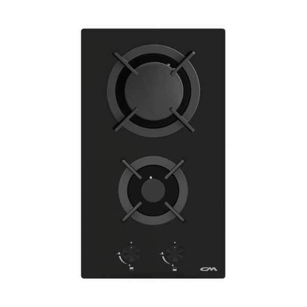 CM CRYSTAL 30 Gas On Glass Hob with Electronic Ignition Safety Valve Device 30cm