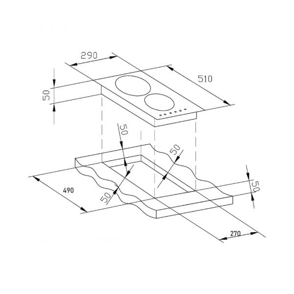 CM VD30 Electric Hob 30cm