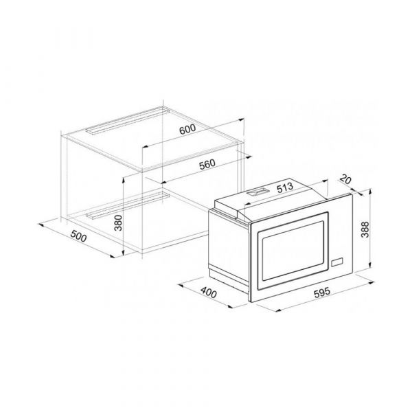 CM Bio Built-In Multifunction Microwave 60cm