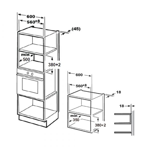 CM Built-In Multifunction Electric Oven 60cm