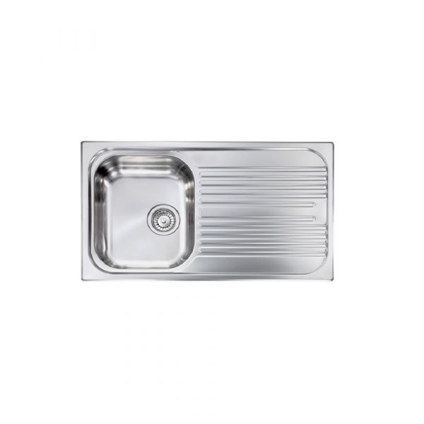 CM ATLANTIC Single Bowl Sink Satin F3 Finish 86 x 50 x 17 cm