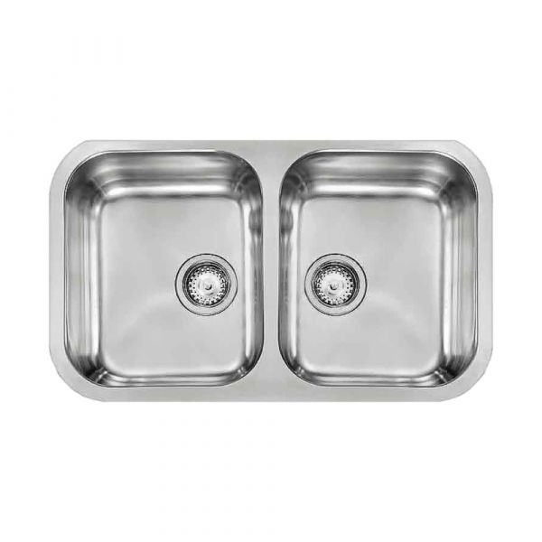 CM Cinzia Undermount Double Bowl Sink Satin Finish