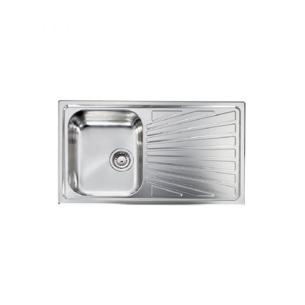 CM COMETA Single Bowl Sink Satin F3 Finish 86 x 50 x 19 cm