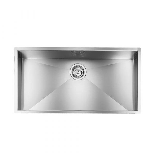 CM FILOQUADRA Undermount Single Bowl Sink Satin F3 Finish Depth 190 mm