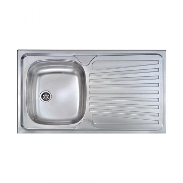 CM Lay On Single Bowl Sink Satin F3 Finish