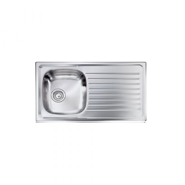 CM SIROS Single Bowl Sink Satin F3 Finish 86 x 50 x 16 cm