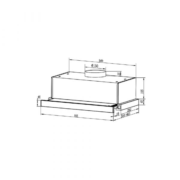 CM Pull-Out Under Cabinet Hood