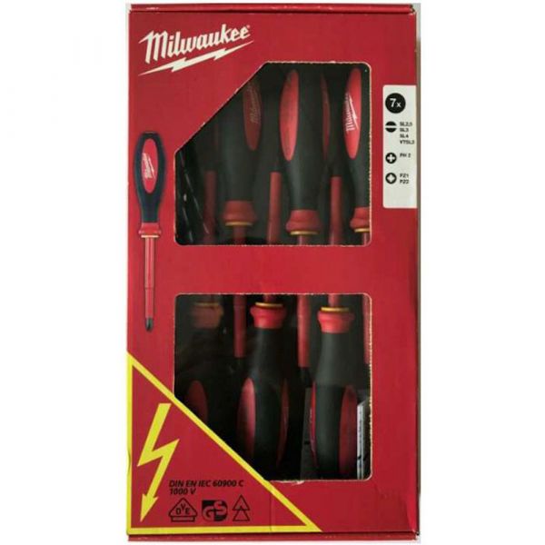 Milwaukee VDE Screwdriver Set Of ​7 Piece