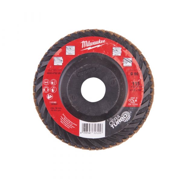 Milwaukee Flap Disc CERA TURBO SLC50/115 G60