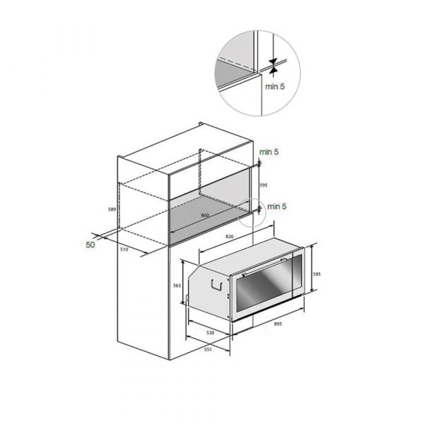 CM Elegant Multifunction Gas Oven 90cm