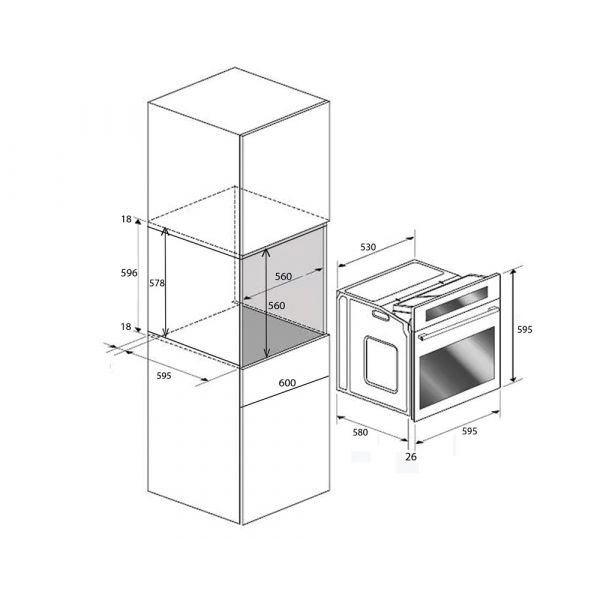 CM Mary Nero Multifunction Electric Oven