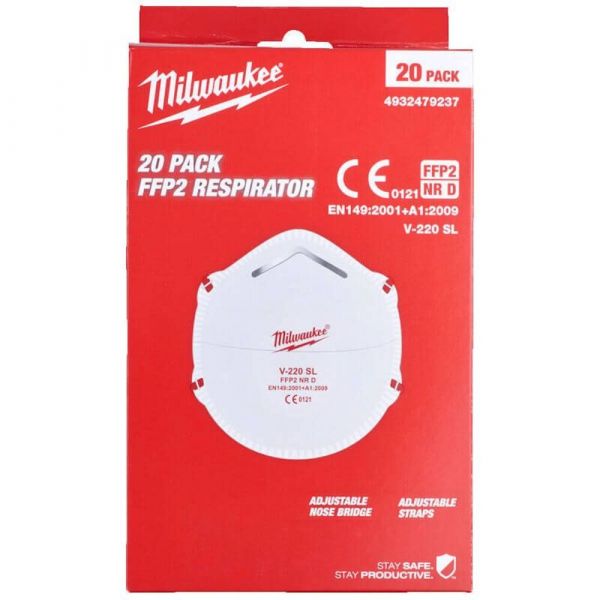 Milwaukee FFP2 Disposable Respirator Mask
