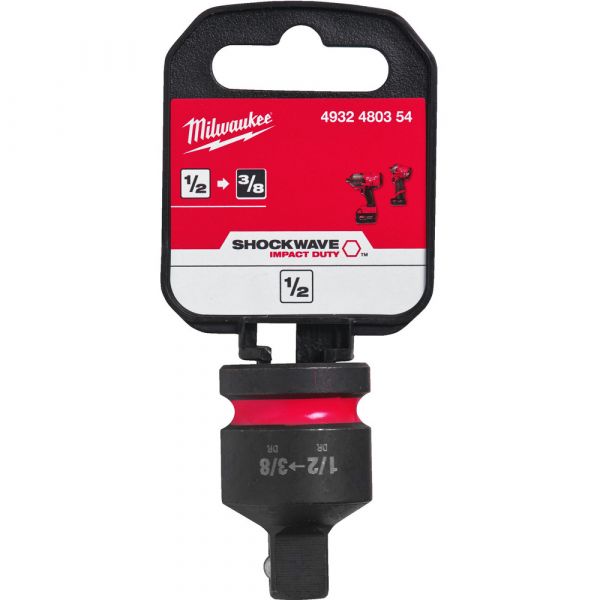 Milwaukee Shockwave Hexagon Socket Reducers | 1/2 SQ-3/8 SQ