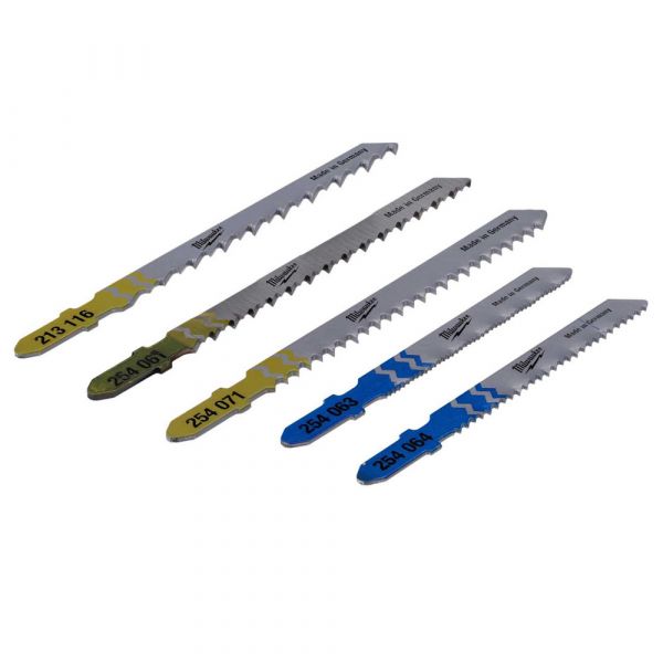 Milwaukee Jig Saw Blade Set of 5 Pcs