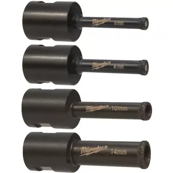 Milwaukee M14 Diamond Drill Set 4 Pcs