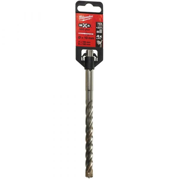 Milwaukee SDS-Plus MX4 Drill Bit 4-Cut