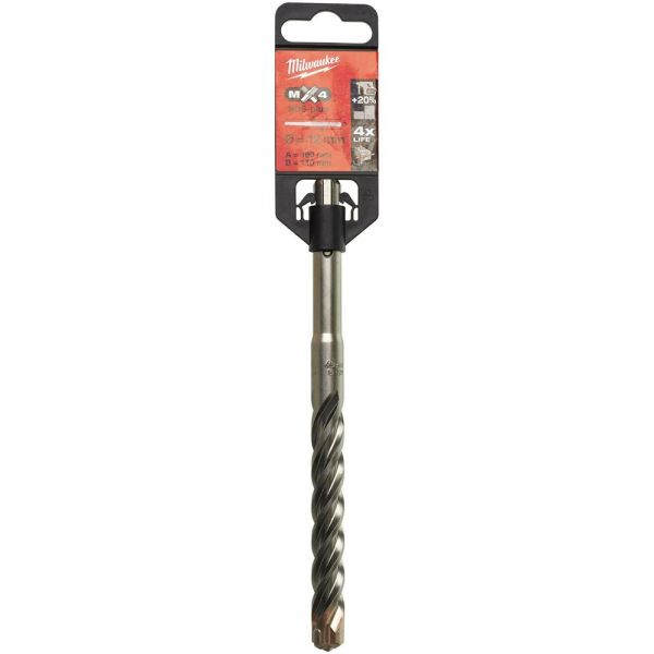 Milwaukee SDS-Plus MX4 Drill Bit 4-Cut