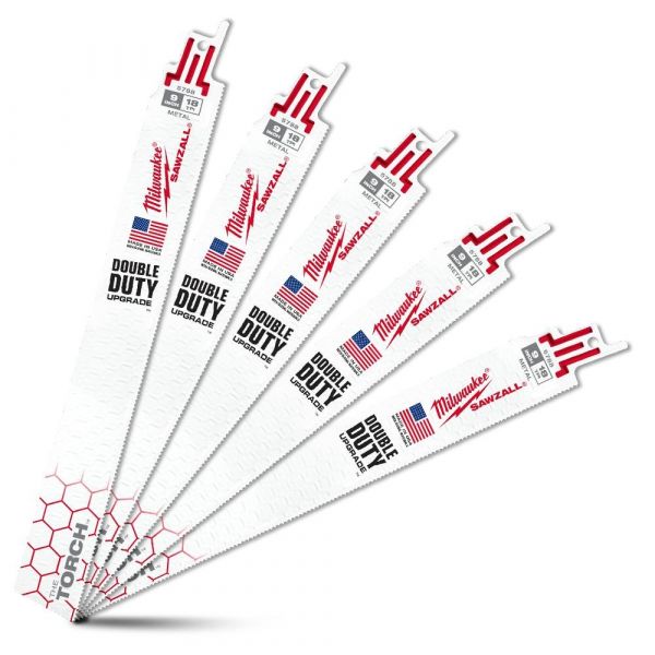Milwaukee Sabre Saw Blade SawZall TORCH 230mm 5 Pcs