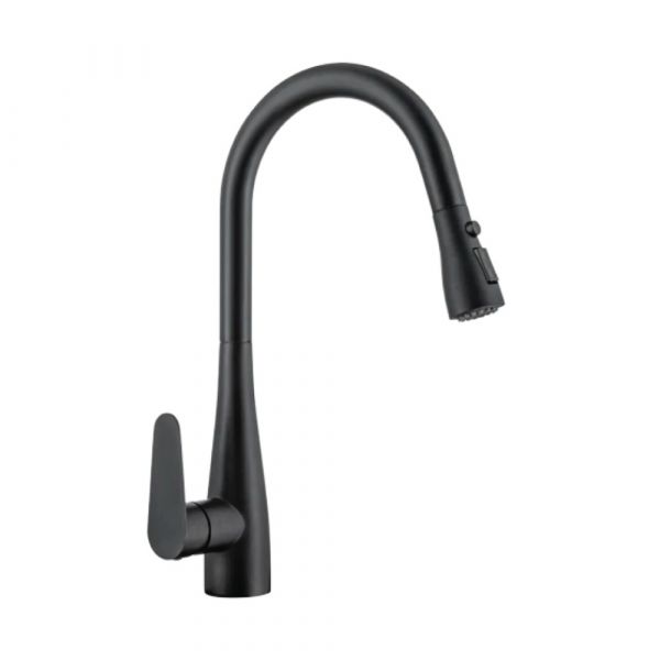 CM L Pull-Out Mixer Tap Matte Black
