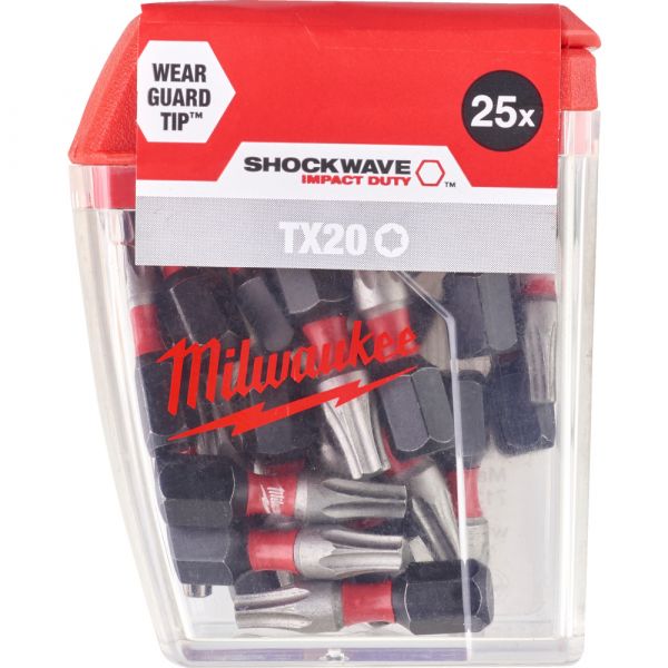 Milwaukee Shockwave™ Impact Duty Screw Driving Bits (25 Pcs)