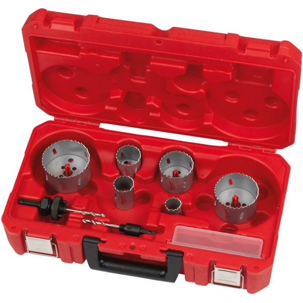 Milwaukee Bi-Metal Contractor Holesaws 10 Pcs Set