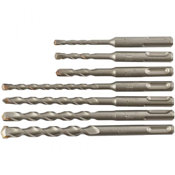 Milwaukee SDS-Plus Hammer Drill Bit 7 Pc Set