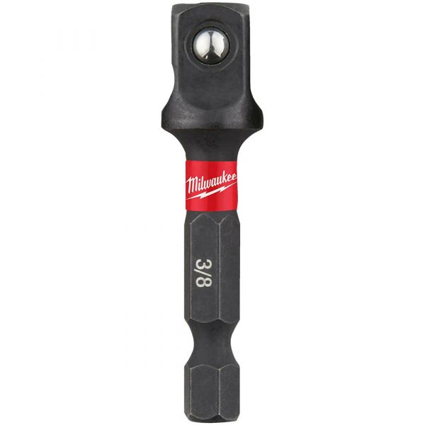 Milwaukee 1/4" Hex to 3/8" Square Drive ShockWave Impact Duty Socket Adaptor