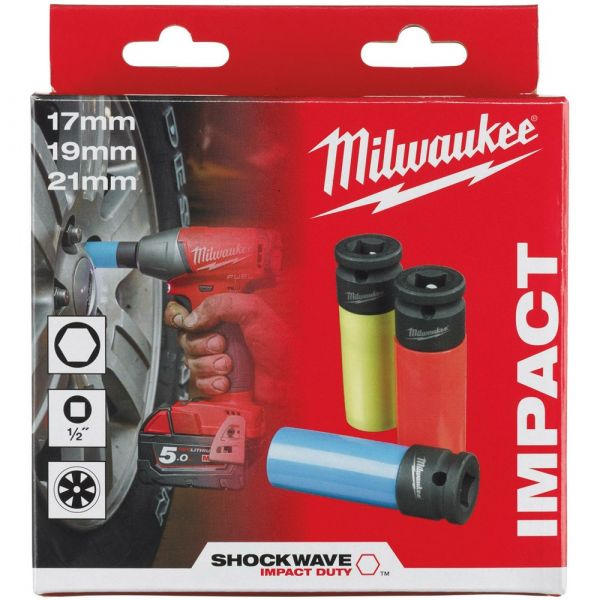 Milwaukee Automotive Socket 3 pcs Set