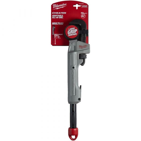 Milwaukee Cheater Aluminium Adjustable Pipe Wrench