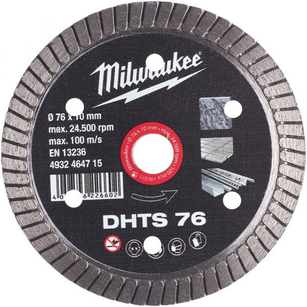 Milwaukee Diamond Blade DHTS 76mm