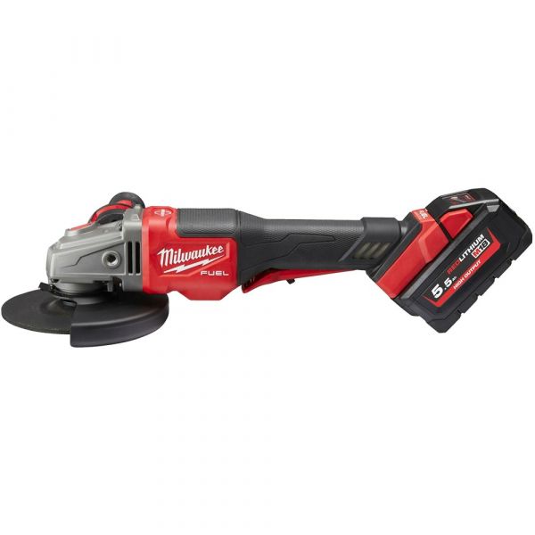 Milwaukee M18 Fuel 125mm Braking Grinder with Paddle Switch Kit