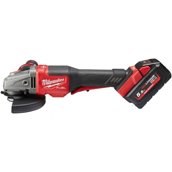 Milwaukee M18 Fuel 125mm Braking Grinder with Paddle Switch Kit