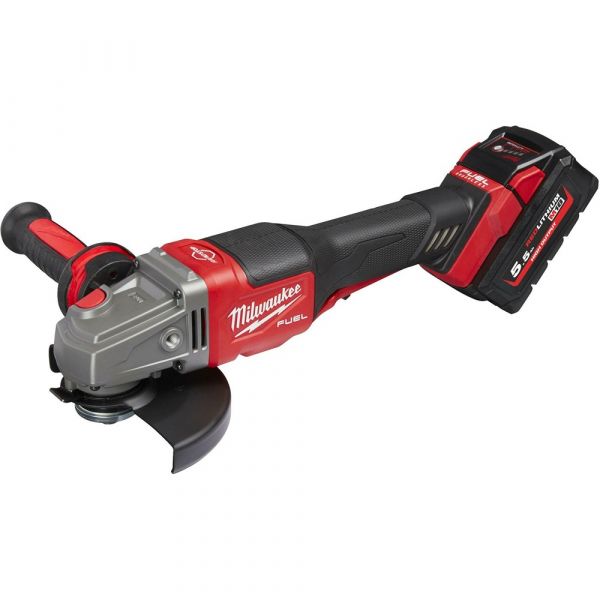 Milwaukee M18 Fuel 125mm Braking Grinder with Paddle Switch Kit