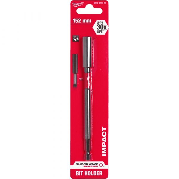 Milwaukee Magnetic Bit Holder Long Series 152 mm Hex 1/4" Shockwave