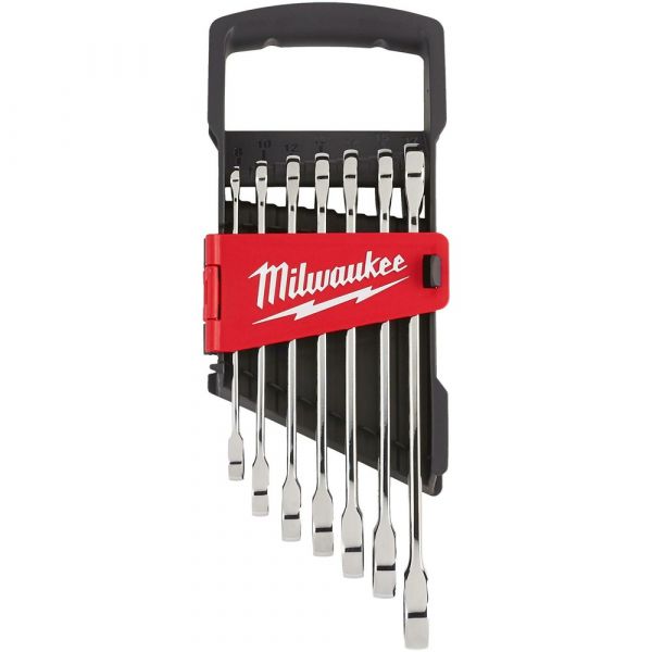 Milwaukee Max Bite Ratchet Metric Combination Spanner Set 7 Pcs