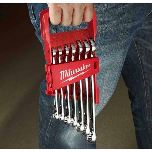 Milwaukee Max Bite Ratchet Metric Combination Spanner Set 7 Pcs