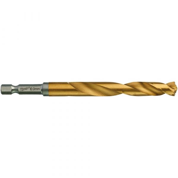 Milwaukee Metal Drill Bit SHW HSS-Tin Red Hex