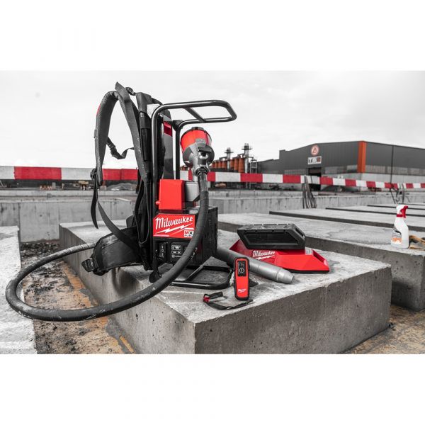 Milwaukee Mx Fuel Backpack Concrete Vibrator with 2X Battery Pack & MXF C Charger