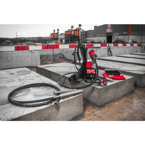Milwaukee Mx Fuel Backpack Concrete Vibrator with 2X Battery Pack & MXF C Charger