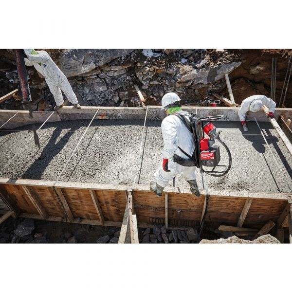 Milwaukee Mx Fuel Backpack Concrete Vibrator with 2X Battery Pack & MXF C Charger