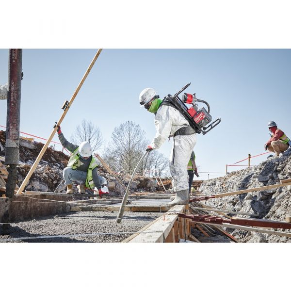 Milwaukee Mx Fuel Backpack Concrete Vibrator with 2X Battery Pack & MXF C Charger