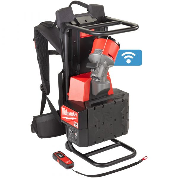 Milwaukee Mx Fuel Backpack Concrete Vibrator with 2X Battery Pack & MXF C Charger