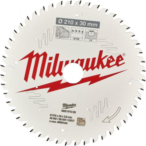 Milwaukee Saw Blade for Wood Clean Cut