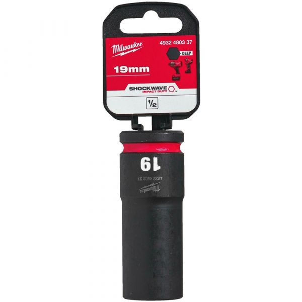 Milwaukee Shockwave Hexagon 1/2 Socket 19mm