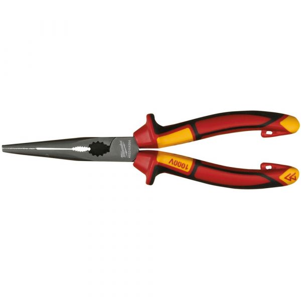 Milwaukee VDE Long Round Nose Pliers 205mm