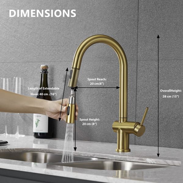 Suizak Kitchen Faucet with Pull-out Spray