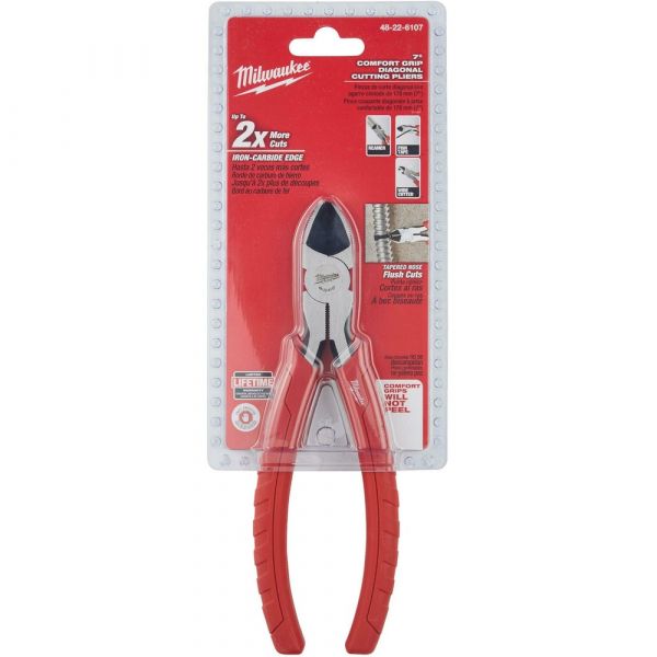 Milwaukee Comfort Grip Diagonal Cutting Plier 7 In.