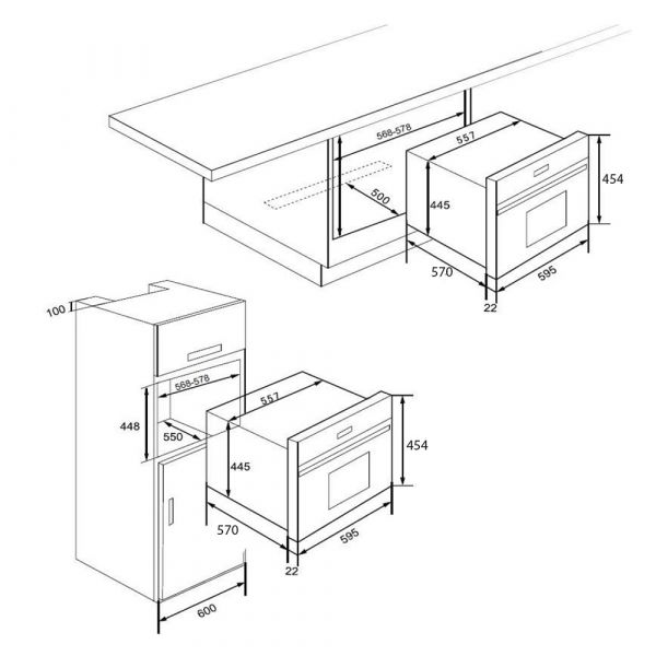 CM ART BLACK 45cm Built-In Combi Microwave Oven 44L CM ART BLACK 45cm Built-In Combi Microwave Oven 44L